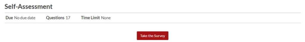 the Self-Assessment assignment has a button under the instructions to 